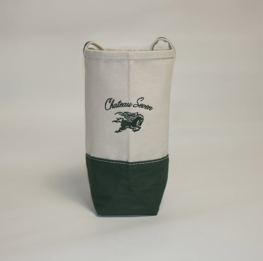 NC HUNTER GREEN WINE TOTE